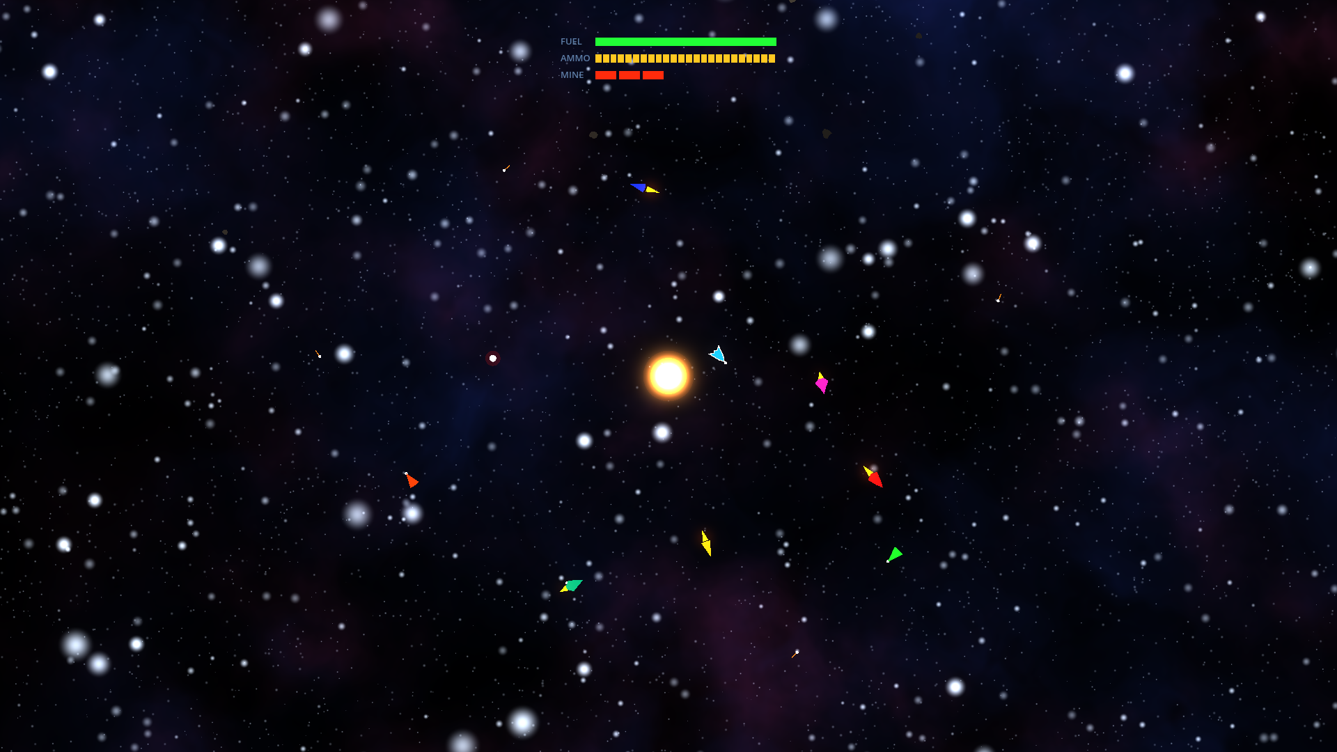 Torpedo volley in a procedural arena