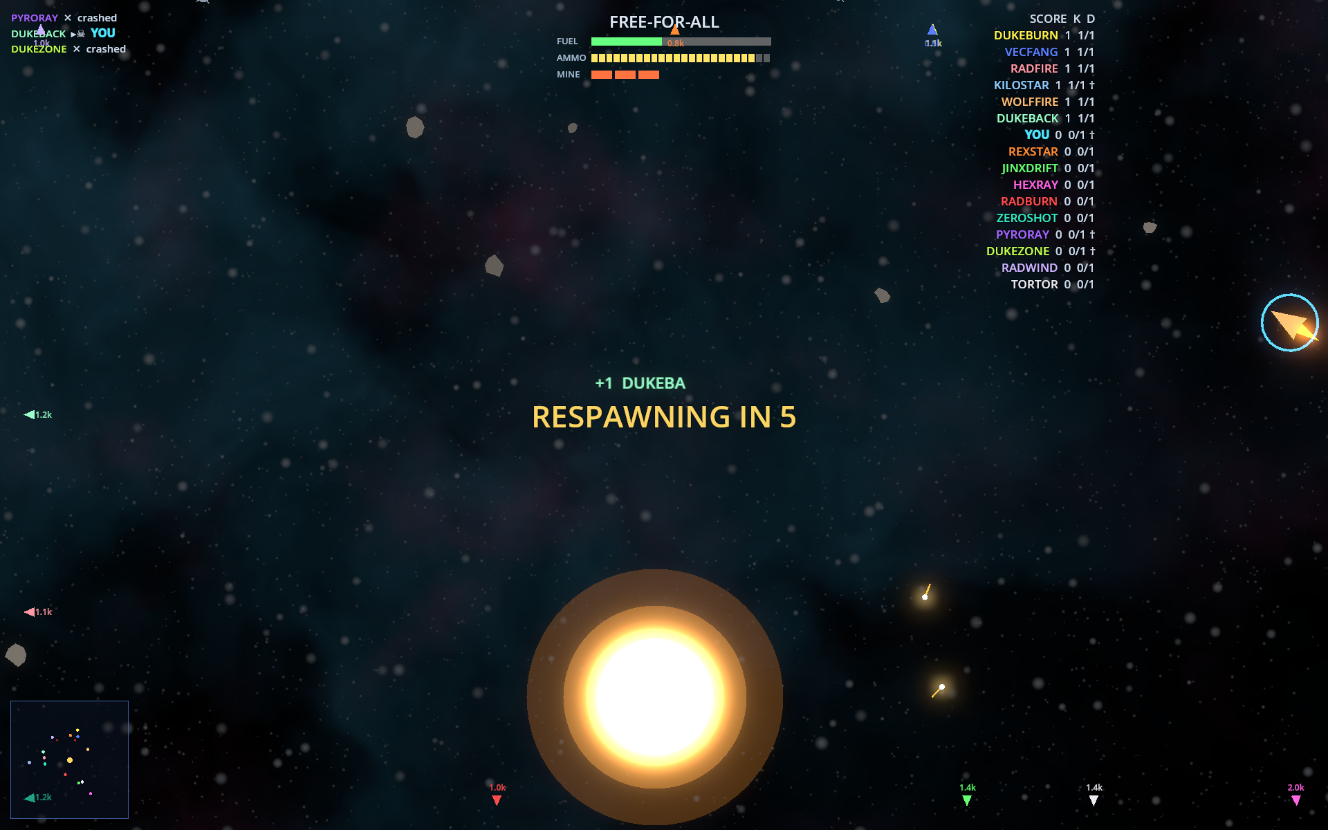 The gravity well claims another ship
